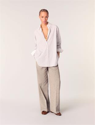 Taşlı Çizgili Gömlek