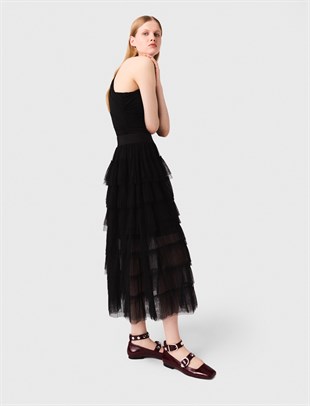 Tek Omuzlu Siyah Bodysuit