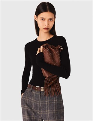 Uzun Kollu Siyah Triko