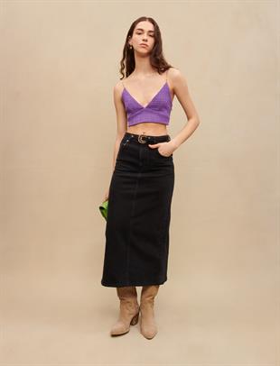 Zincir Askılı Crop Üst