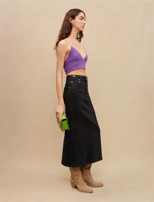 Zincir Askılı Crop Üst