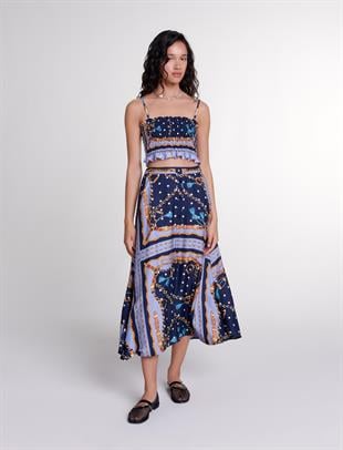 Zincir Desenli Pilise Etek