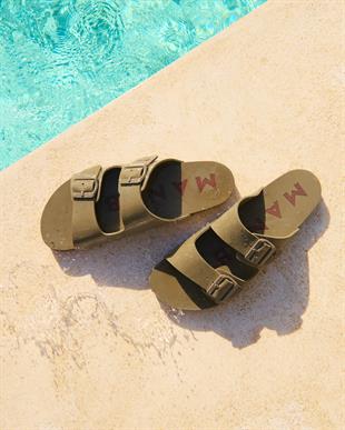 Çift Bantlı Yeşil Terlik