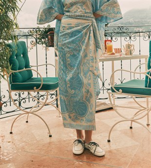 Mavi Pamuk Pareo