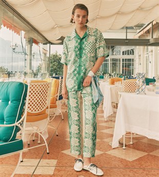 Yeşil İpek Gömlek