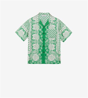 Yeşil İpek Gömlek