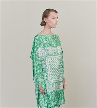 Yeşil İpek Kaftan