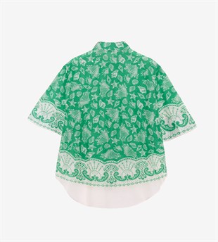 Yeşil Pamuk Gömlek