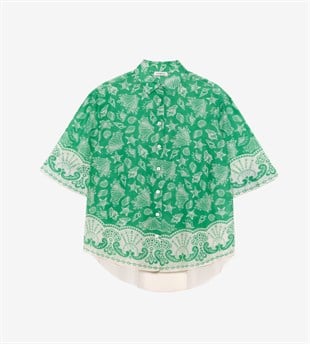 Yeşil Pamuk Gömlek