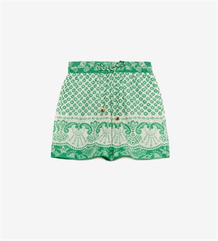 Yeşil Pamuk Şort