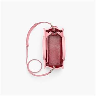 Deri Small Tote Pembe Çanta