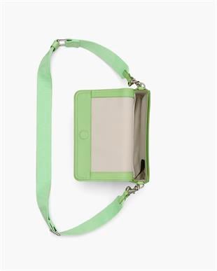 Mini Yeşil Kadın Deri Çapraz Çanta