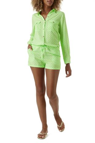 Desenli Yeşil Tulum