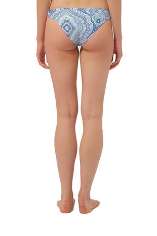 Mavi Şal Desen Bikini Altı