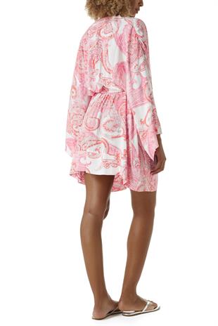 Pembe Şal Desen Kaftan