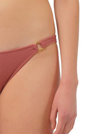 Somon Rengi Dokulu Bikini Altı