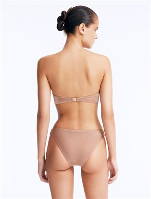 Bronz Aksesuar Detaylı Bikini Altı