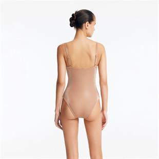 Bronze Süslemeli Askılı Mayo