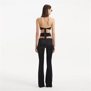 Cut Out Detaylı Yüksek Bel Pantolon