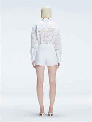 Keten Mini Şort Etek