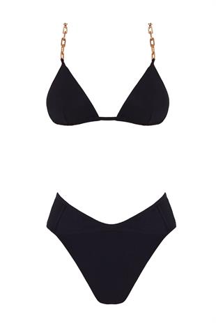 Siyah Yüksek Bel Bikini Altı