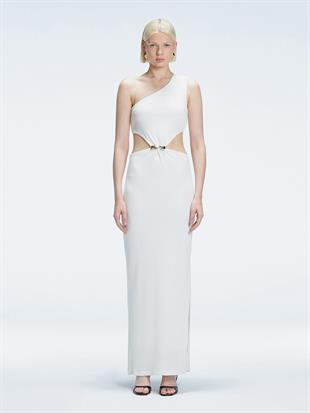 Tek Omuz Uzun Elbise