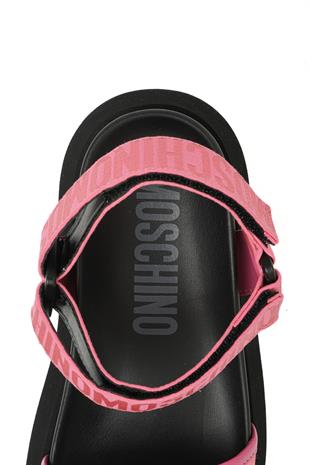 Pembe Logo Kadın Sandalet