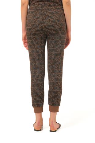 Kahverengi Logo Spor Pantolon