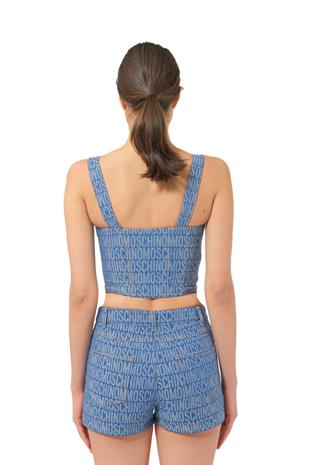 Mavi Logo Crop Büstiyer