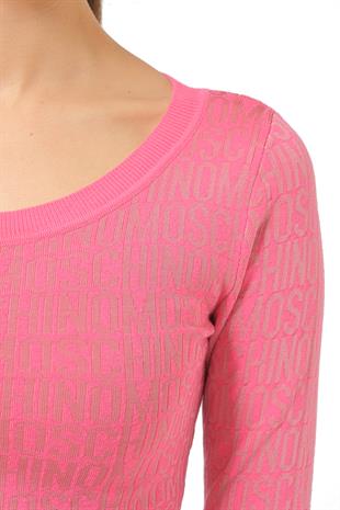 Pembe Logo Crop Triko