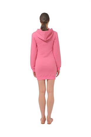 Pembe Logo Sweatshirt Elbise