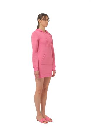 Pembe Logo Sweatshirt Elbise