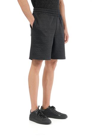 Siyah Logo Erkek Şort