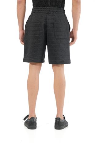 Siyah Logo Erkek Şort