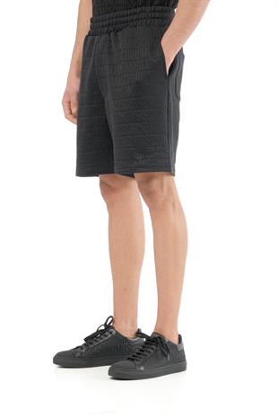Siyah Logo Erkek Şort