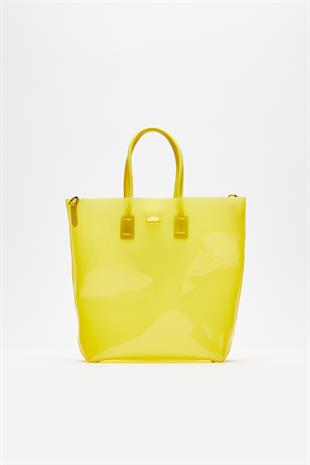 Sarı Logolu Alışveriş Çantası