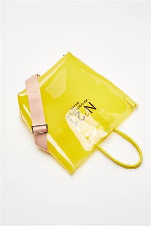 Sarı Logolu Alışveriş Çantası