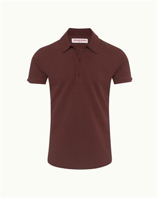 Bordo Kısa Kollu Slim Fit Polo T-shirt