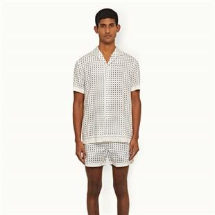 Desenli Kısa Kollu Gömlek