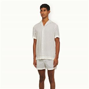 Desenli Kısa Kollu Gömlek