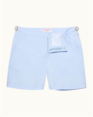 Erkek Ayarlanabilir Tokalı Mavi Şort