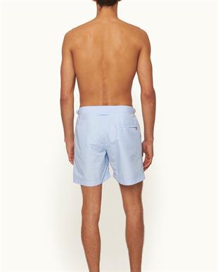 Erkek Ayarlanabilir Tokalı Mavi Şort