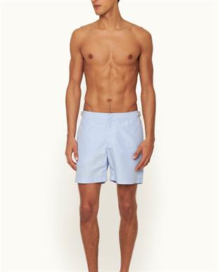 Erkek Ayarlanabilir Tokalı Mavi Şort