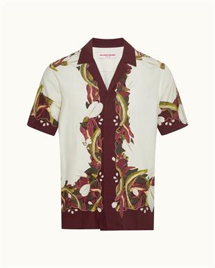 Floral Desenli Kısa Kollu Gömlek