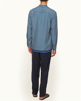 Lacivert Bağcıklı Rahat Kesim Erkek Pantolon