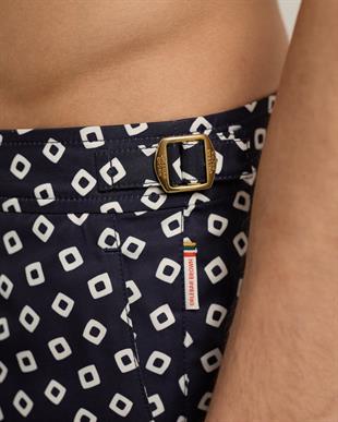 Lacivert Gold Toka Detaylı Mayo