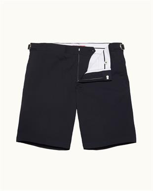 Siyah Fermuarlı Pamuk Şort