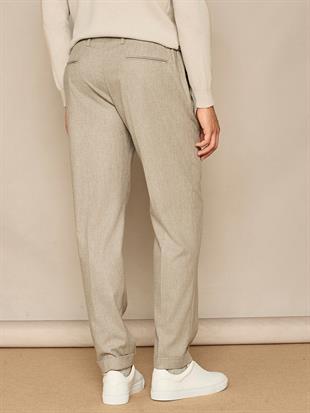 Bej Düz Kesim Pantolon