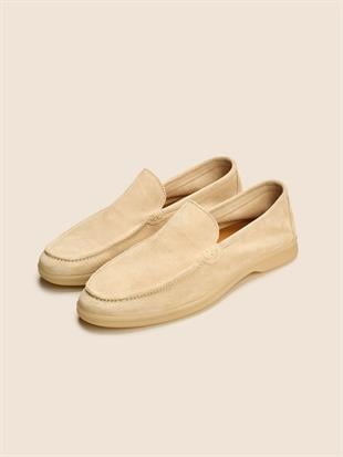 Bej Süet Loafer