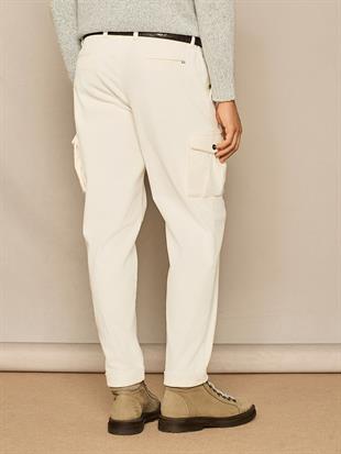 Beyaz Kargo Cep Pantolon